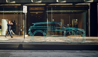 2019 Land Rover Evoque wire frame side