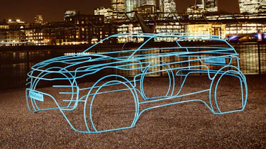 2019 Land Rover Evoque wire frame night front