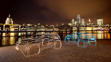 2019 Land Rover Evoque wire frame night