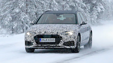 New Audi A4 spied front