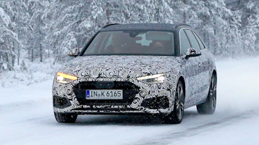 New Audi A4 spied front