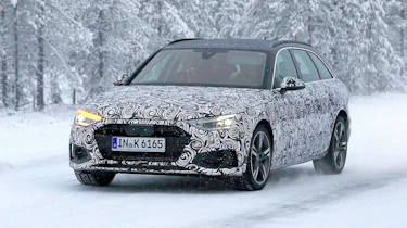 New Audi A4 spied front