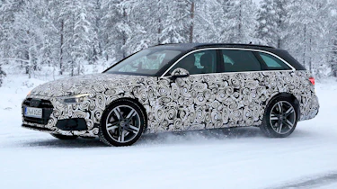 New Audi A4 spied front