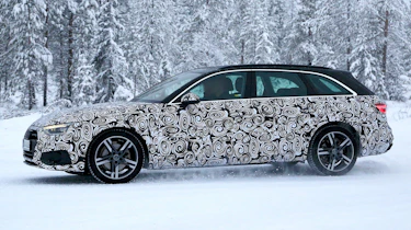 New Audi A4 spied side