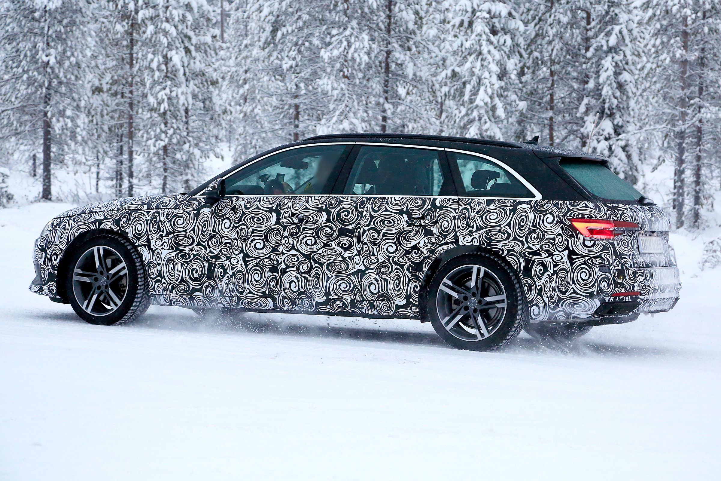 New Audi A4 spied rear