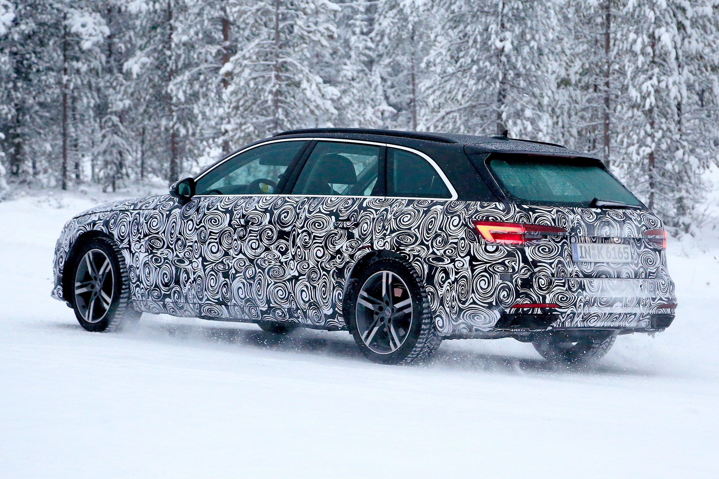 New Audi A4 spied rear