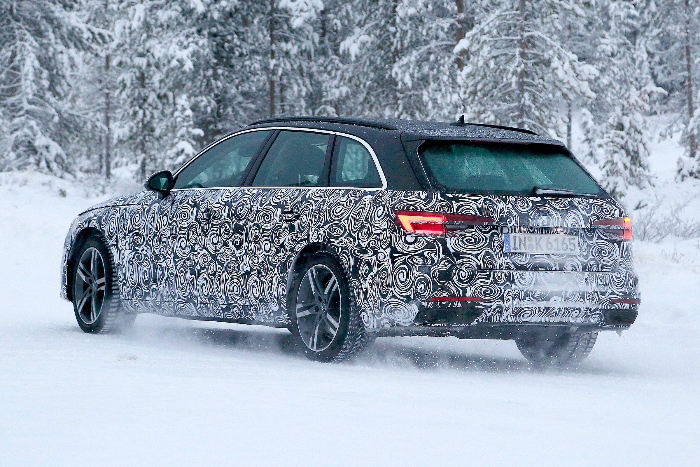 New Audi A4 spied rear