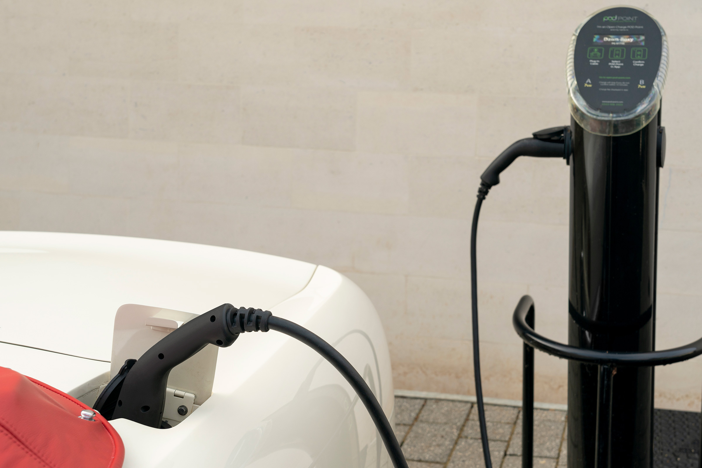 Aston Martin DB6 EV charging