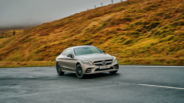 Mercedes-AMG C43 Coupe 2018 review - front cornering