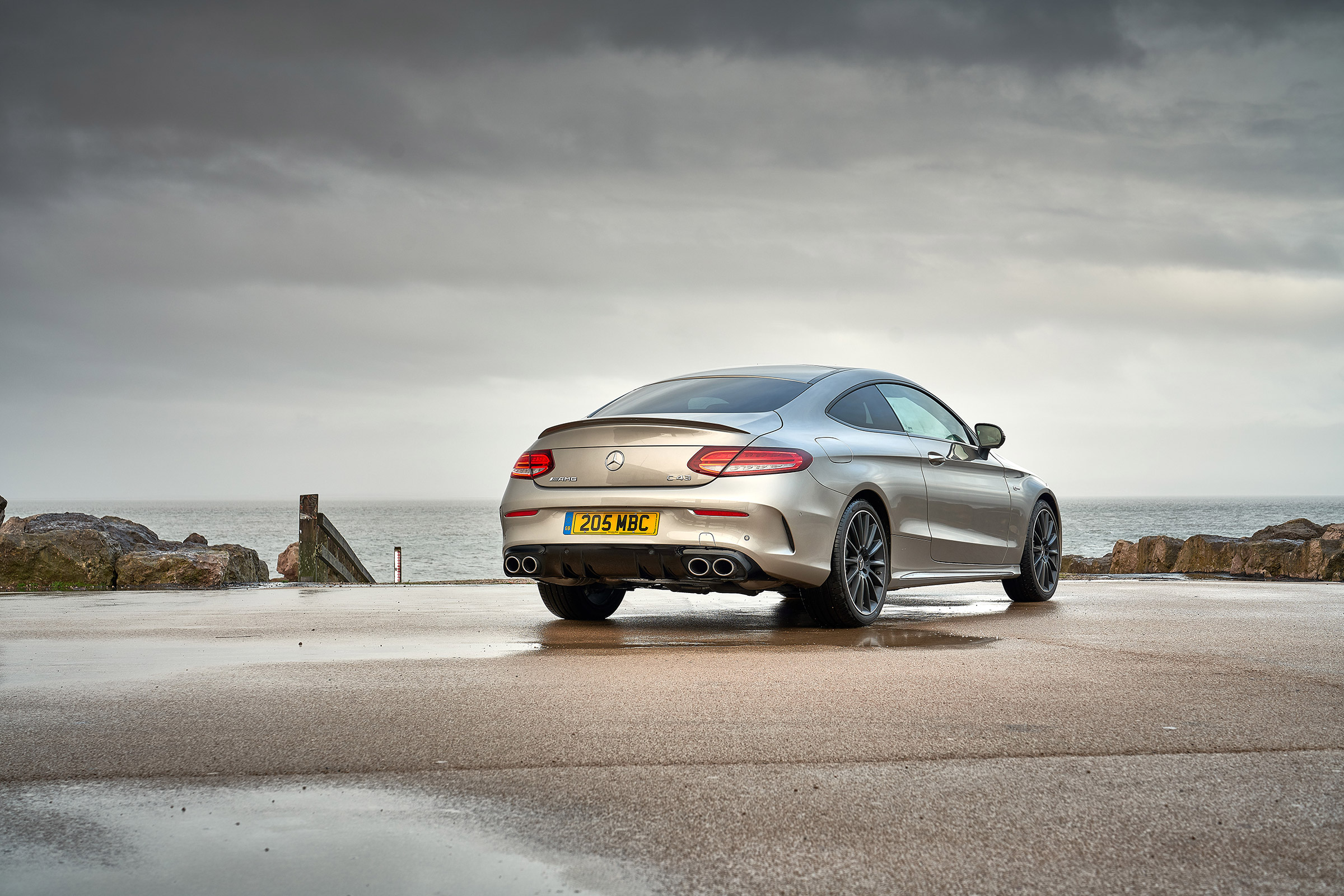 Mercedes-AMG C43 Coupe 2018 review - rear quarter