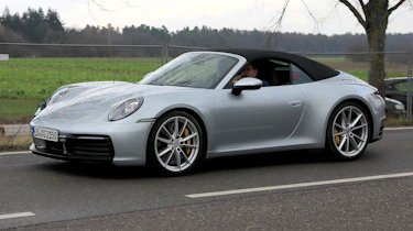 Porsche 911 Cabrio spy - front quater