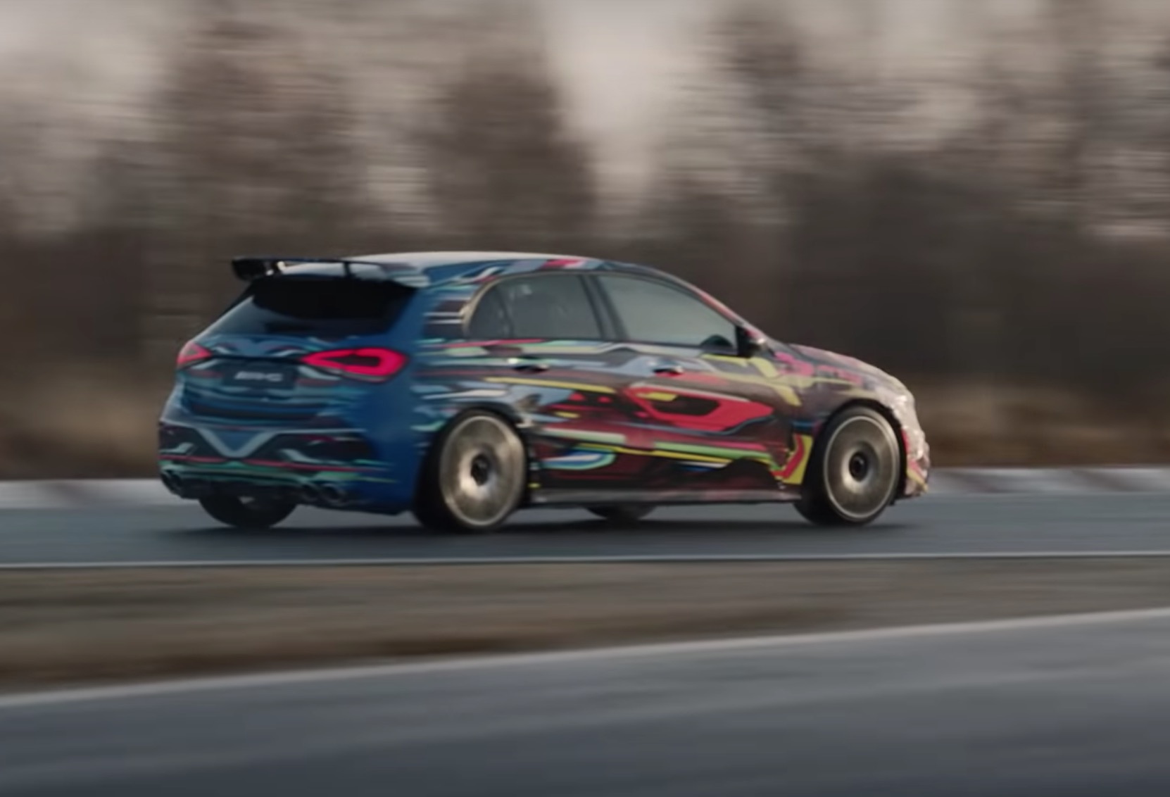 Mercedes-AMG a45 spy shots video 