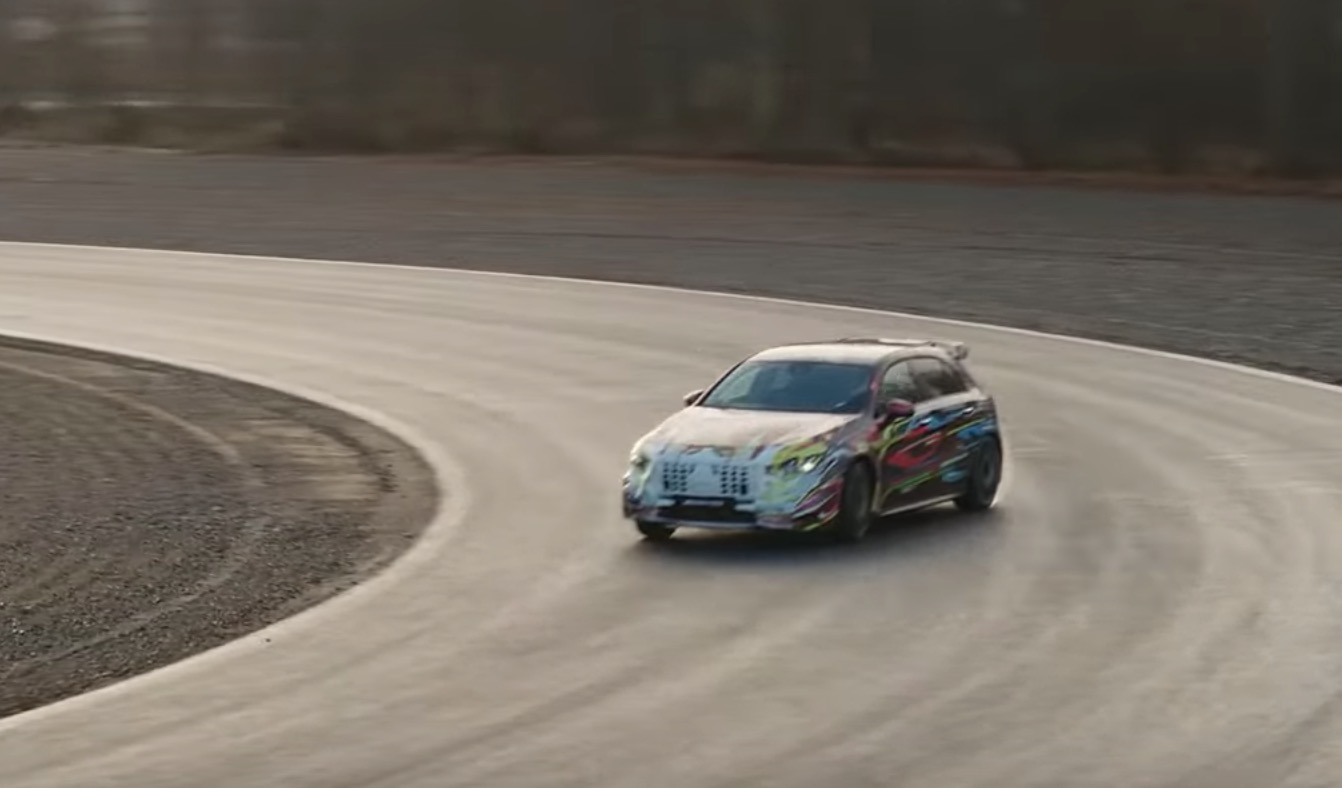 Mercedes-AMG a45 spy shots video 