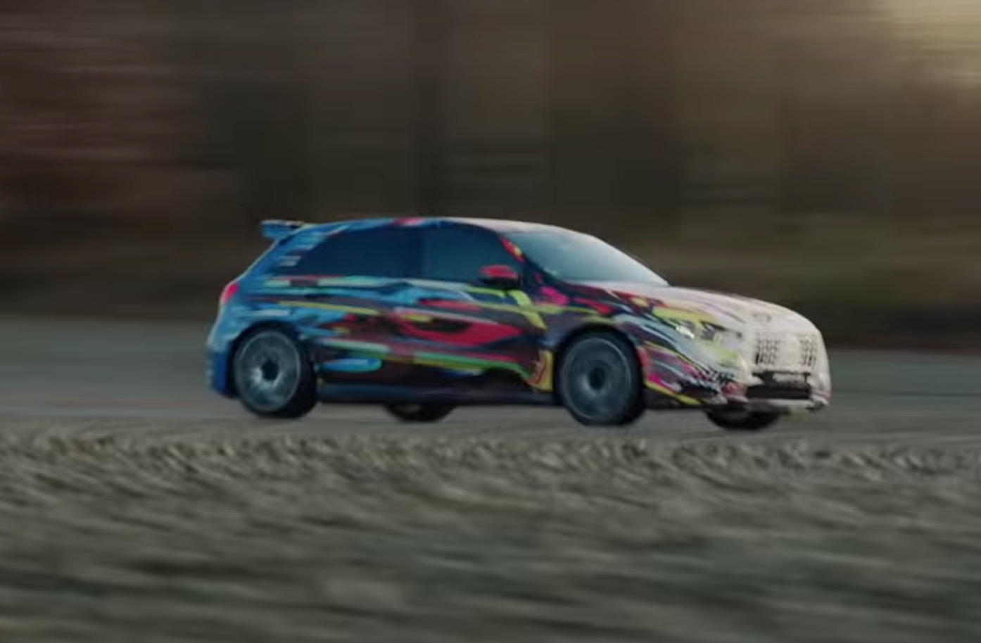 Mercedes-AMG a45 spy shots video 