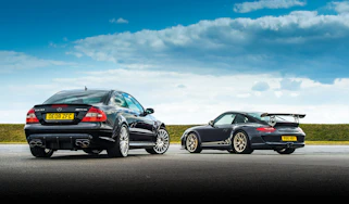 CLK63 Black Series vs 997 GT3 RS