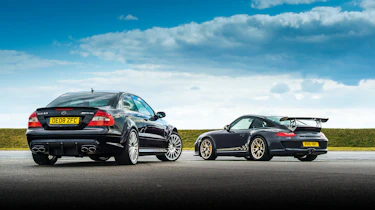 CLK63 Black Series vs 997 GT3 RS