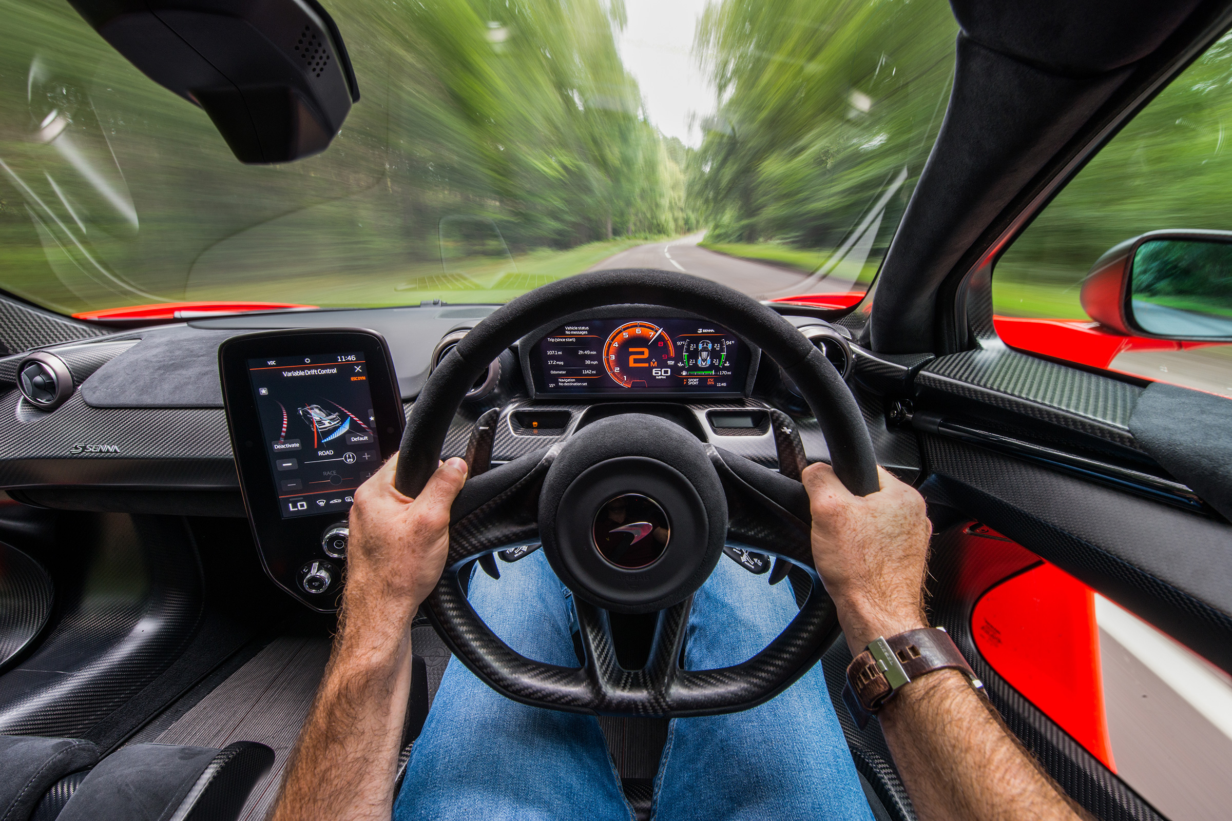 McLaren Senna cockpit 