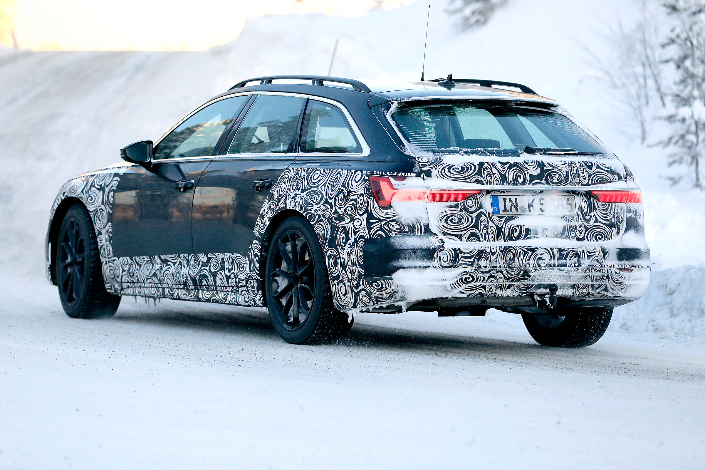 Audi A6 Allroad 2019 spied - rear