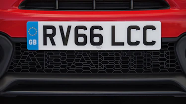 Abarth 595 number plate