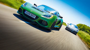 Porsche Cayman GTS vs Lotus Exige Sport 410