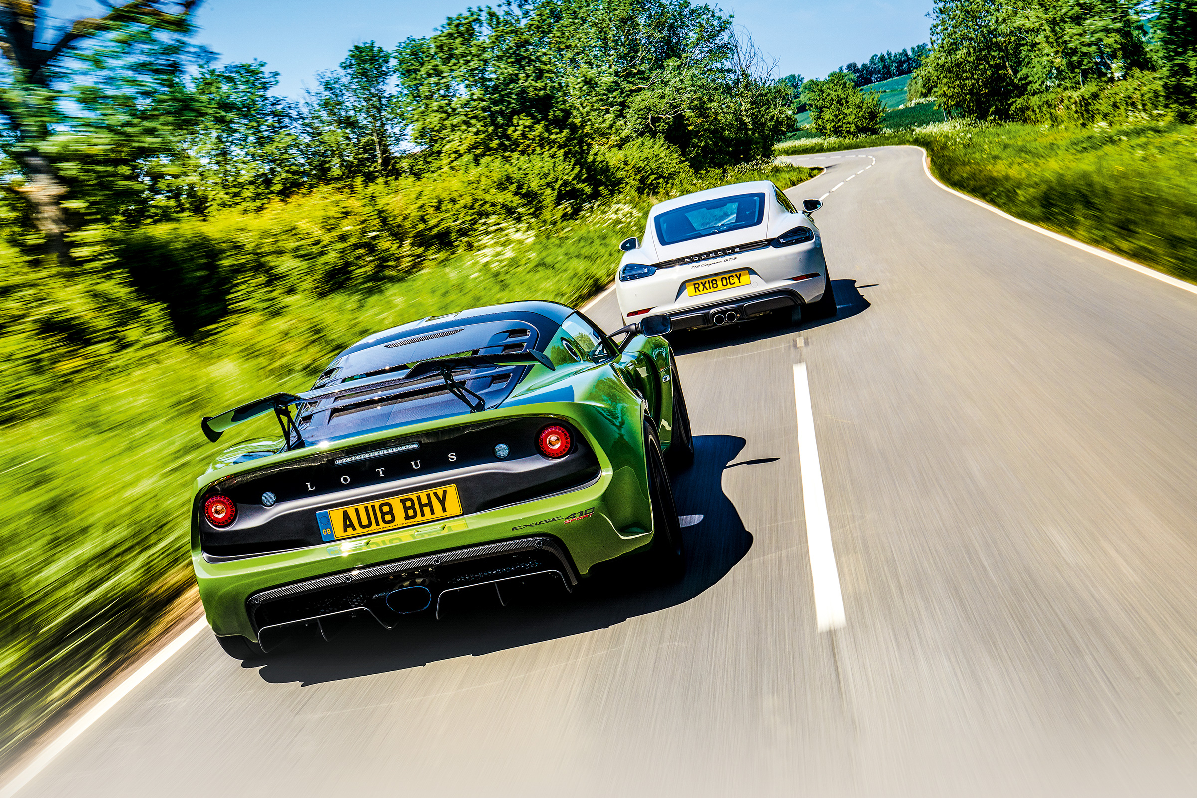 Porsche Cayman GTS vs Lotus Exige Sport 410