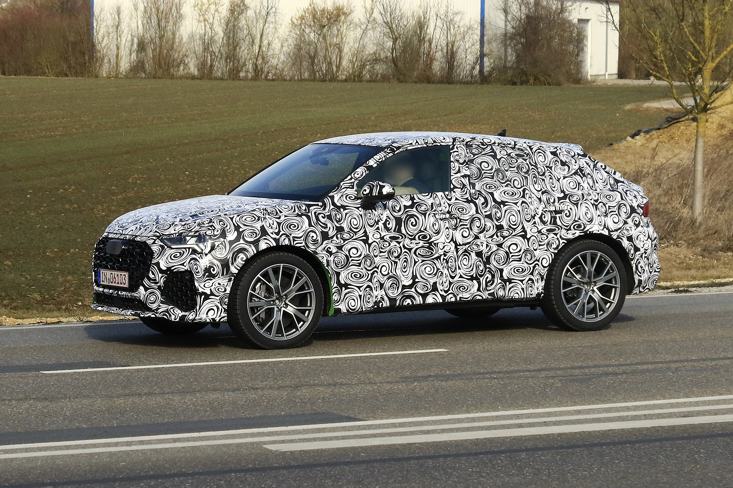 Audi RS Q3 Sportback spy - side