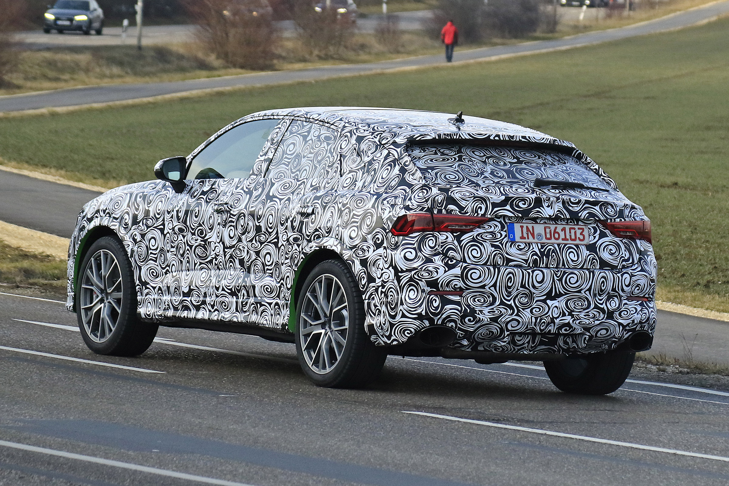 Audi RS Q3 Sportback spy - rear