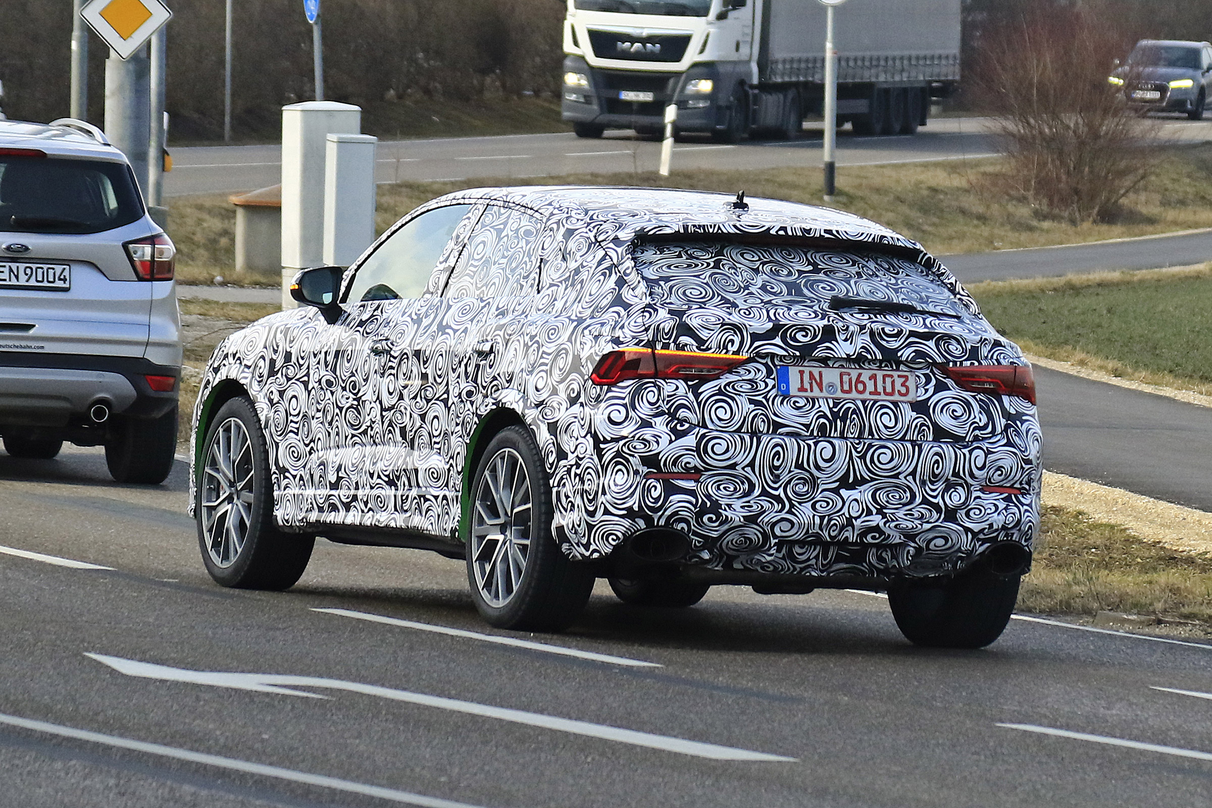 Audi RS Q3 Sportback spy - rear