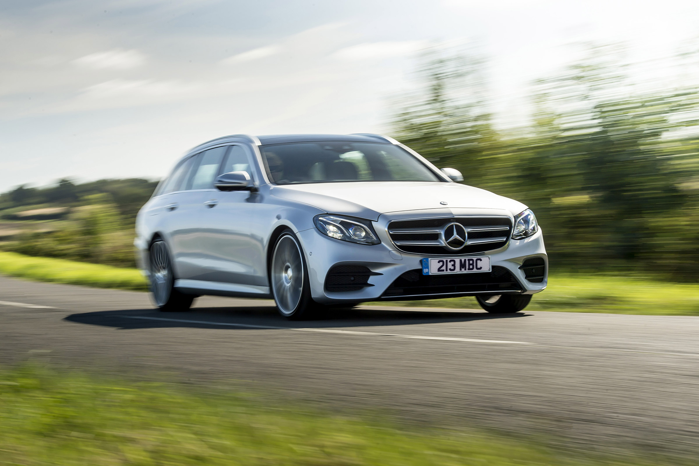 Mercedes E400d Estate review - front quarter