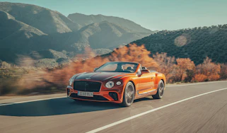 Bentley Continental GT Convertible drive - front quarter