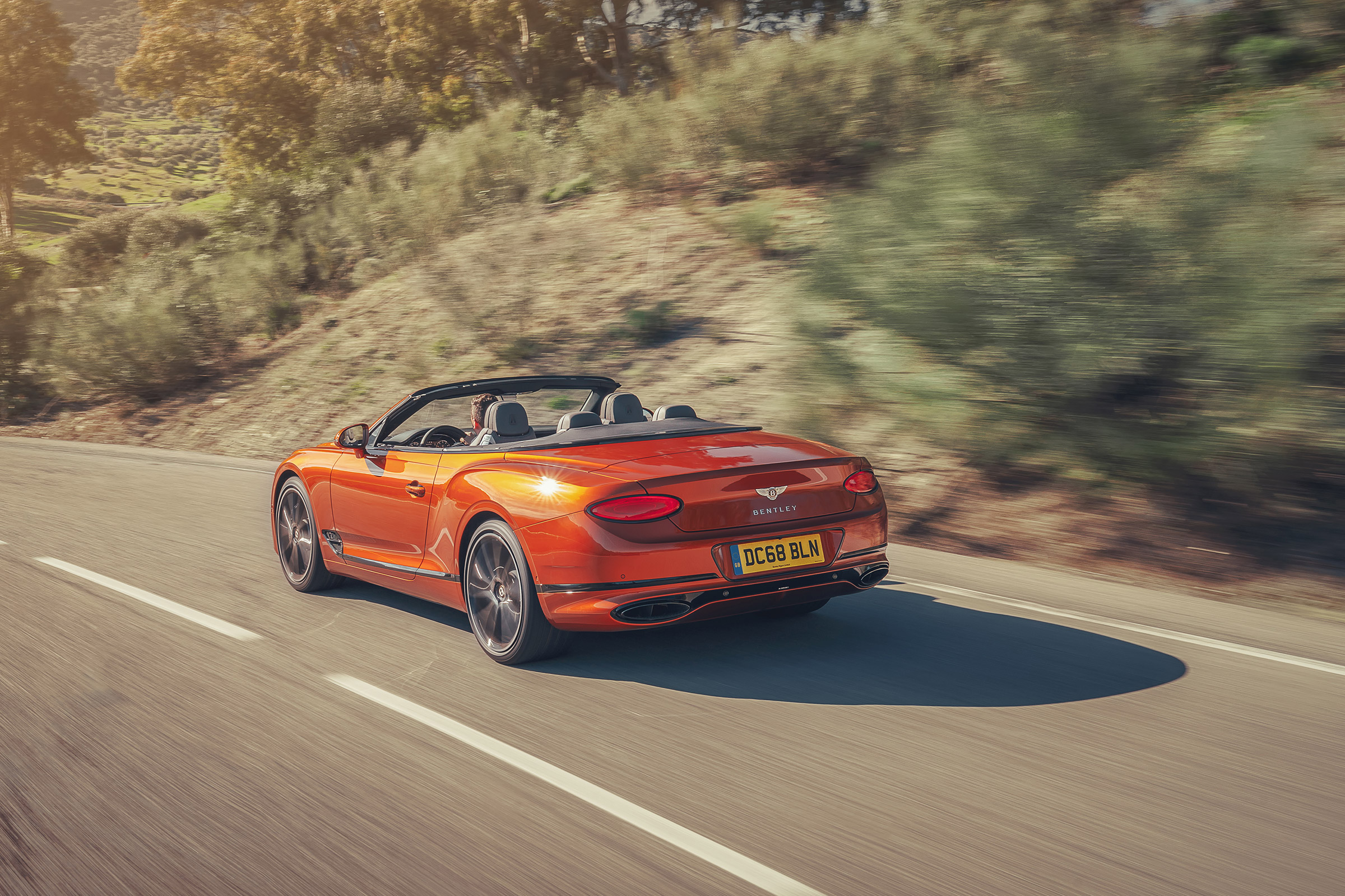Bentley Continental GT Convertible drive - rear quarter