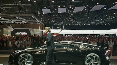Bugatti La Voiture Noire at Geneva 2019 side