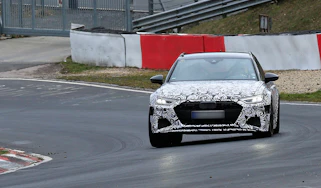 Audi RS6 Avant spied 2019 (body-on) - front