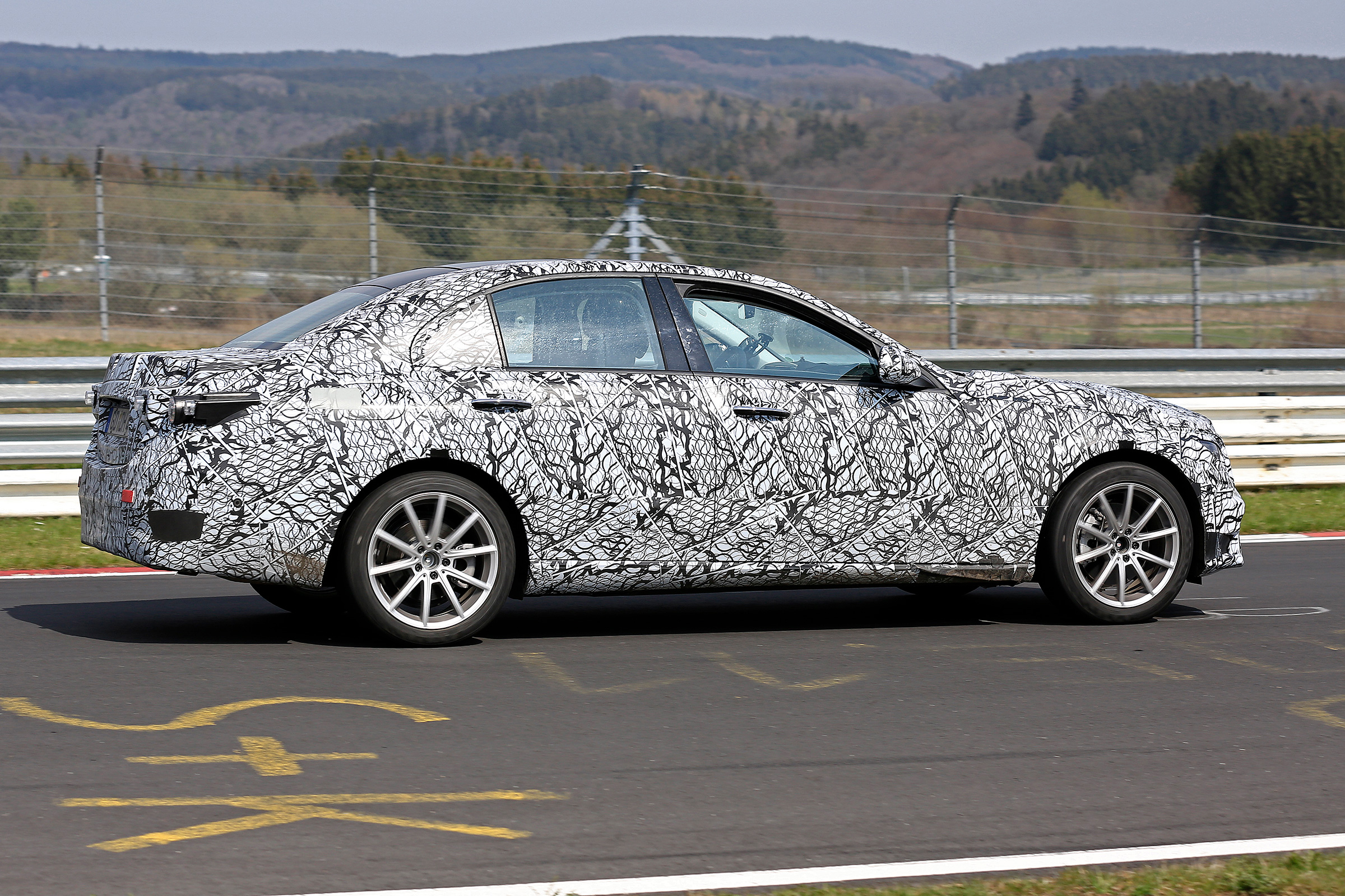 Next-generation Mercedes C-class spied