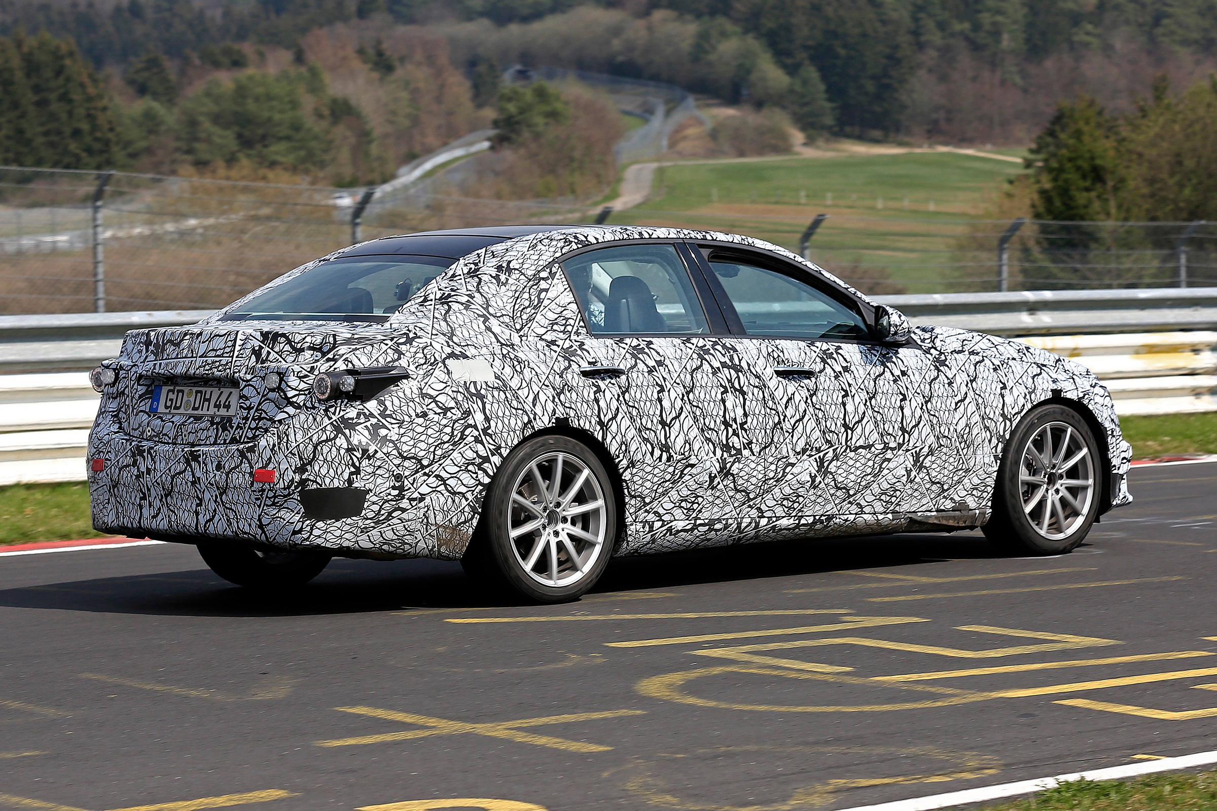 Next-generation Mercedes C-class spied