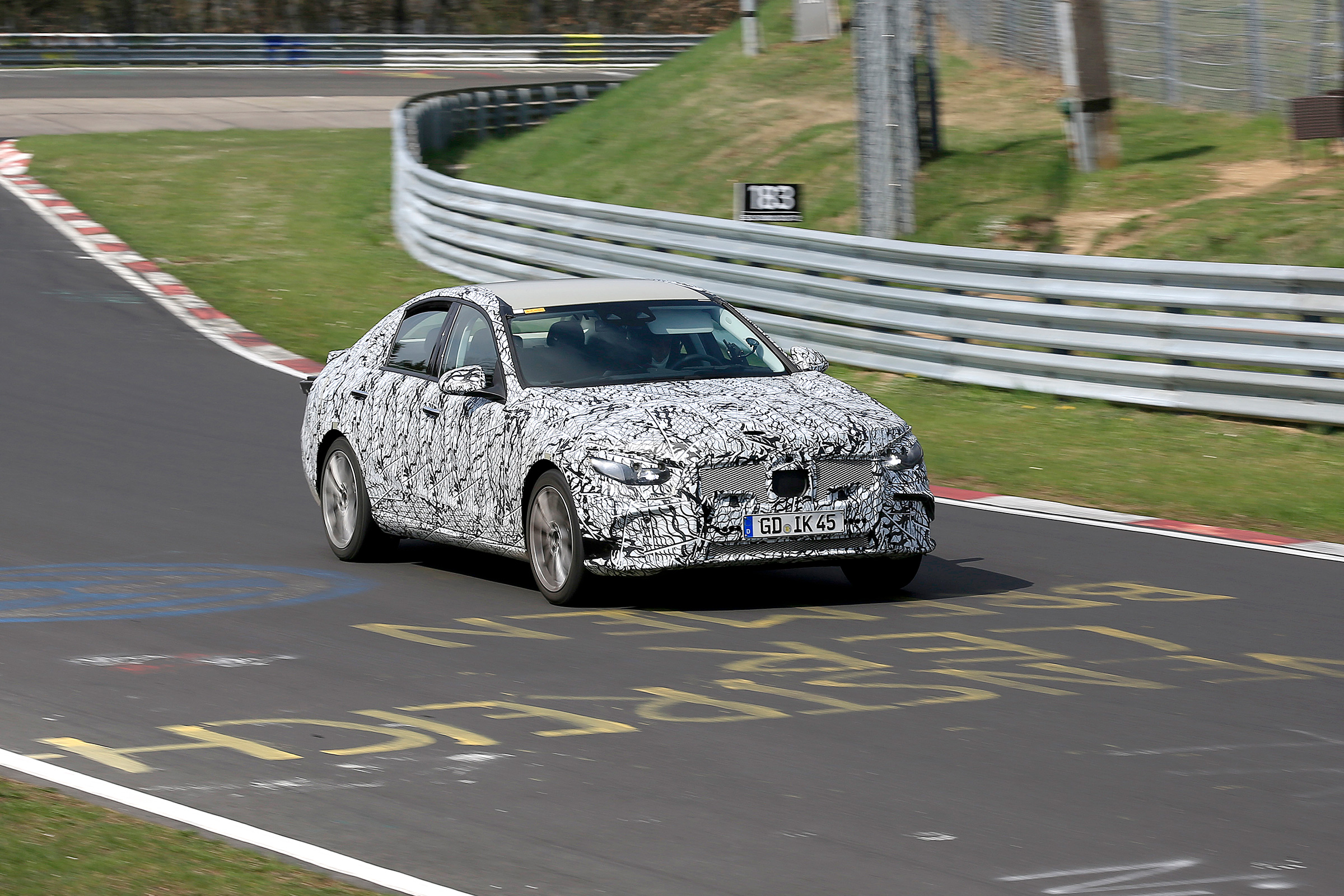 Next-generation Mercedes C-class spied