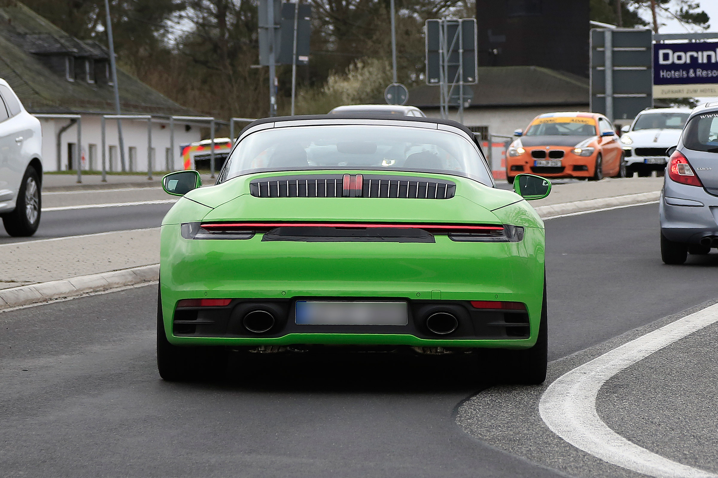Porsche 911 Targa spy - rear