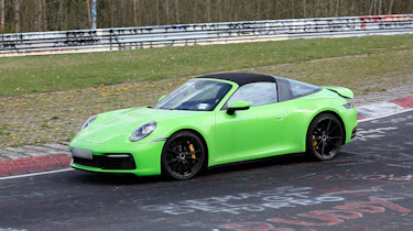 Porsche 911 Targa spy - front quarter