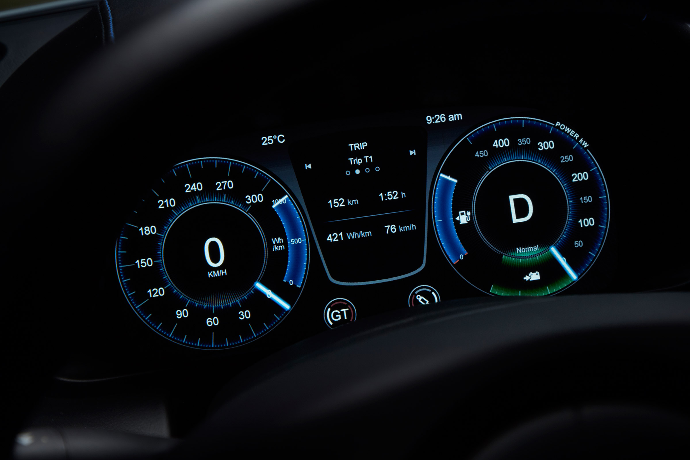 Aston Martin Rapide E - dials