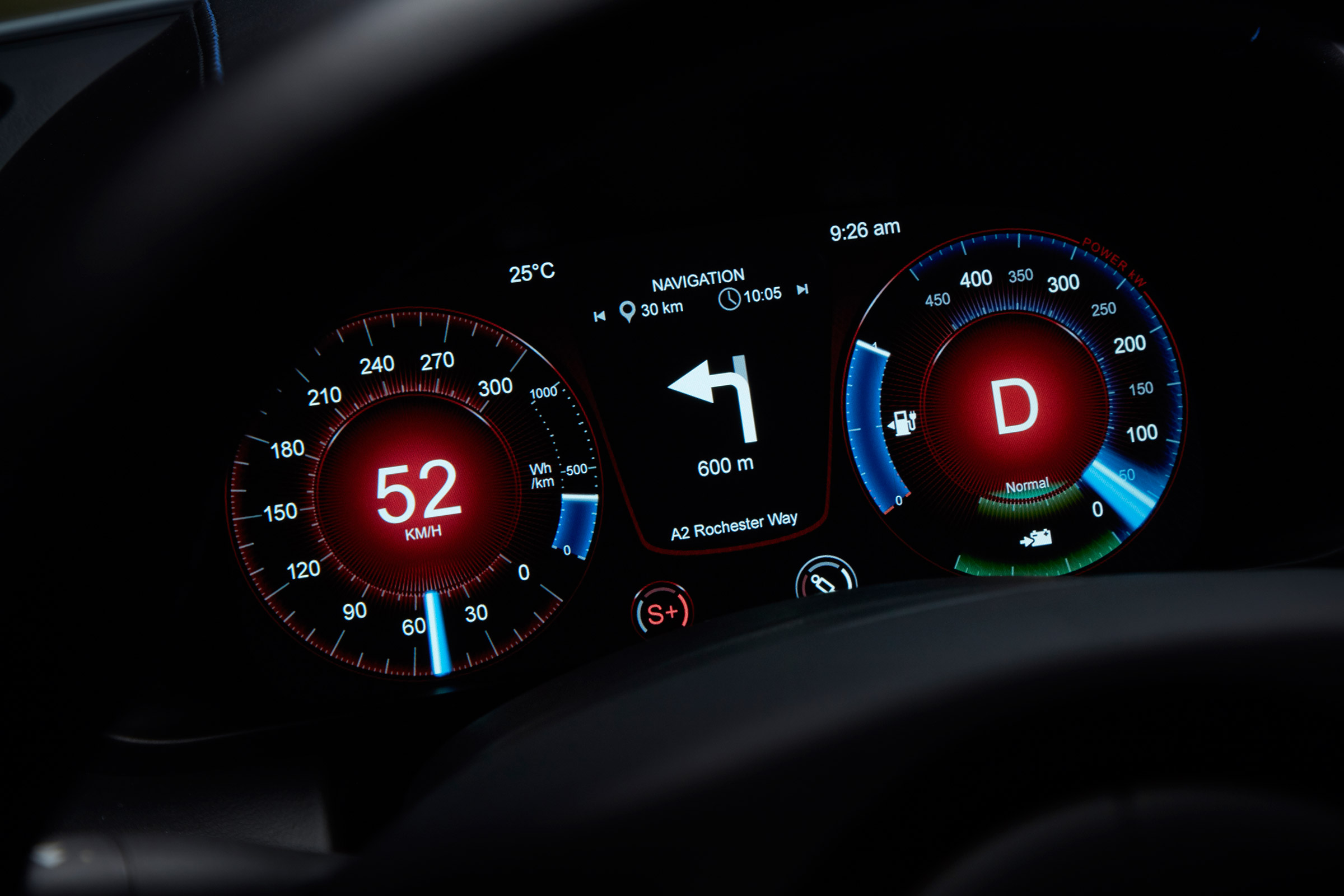 Aston Martin Rapide E - dials