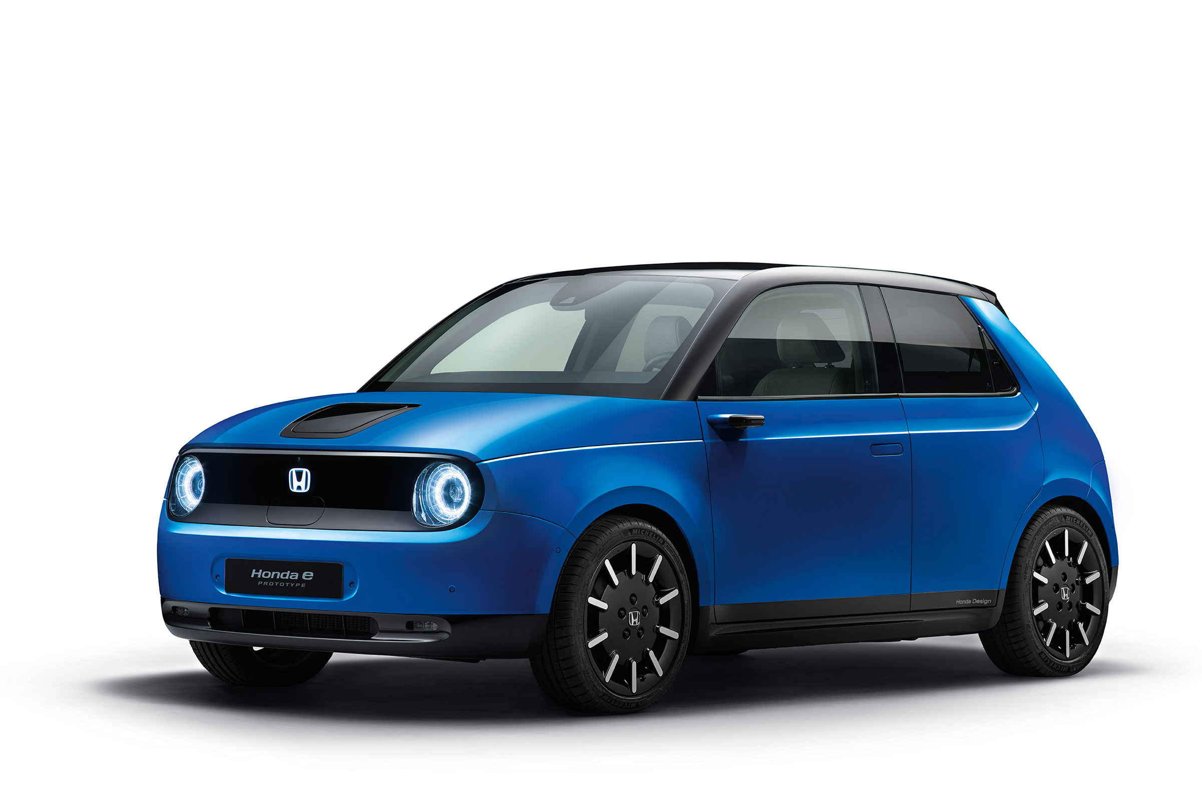 Honda e Prototype blue