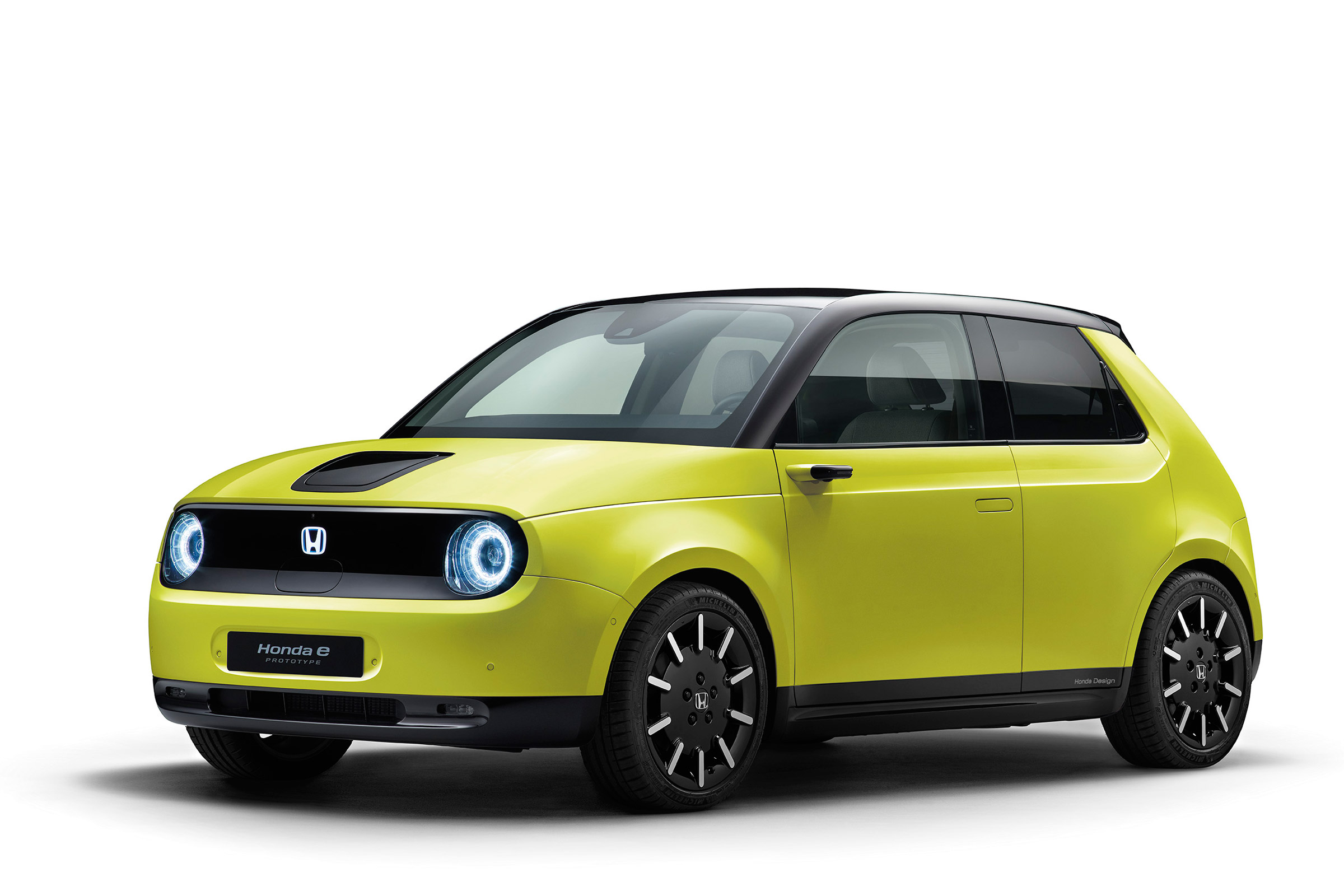 Honda e Prototype green