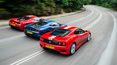 458 Speciale vs F430 Scuderia vs 360 Challenge Stradale