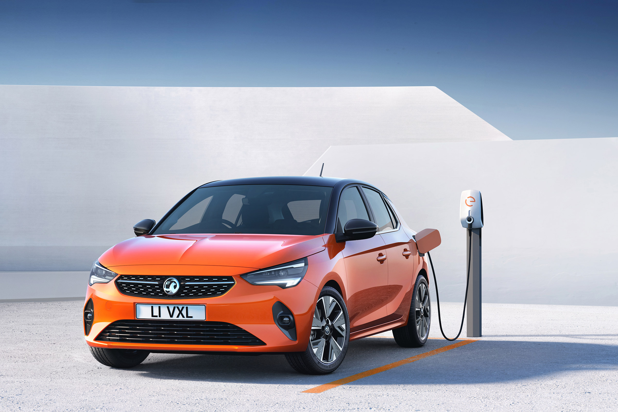 Vauxhall Corsa-e - plugged