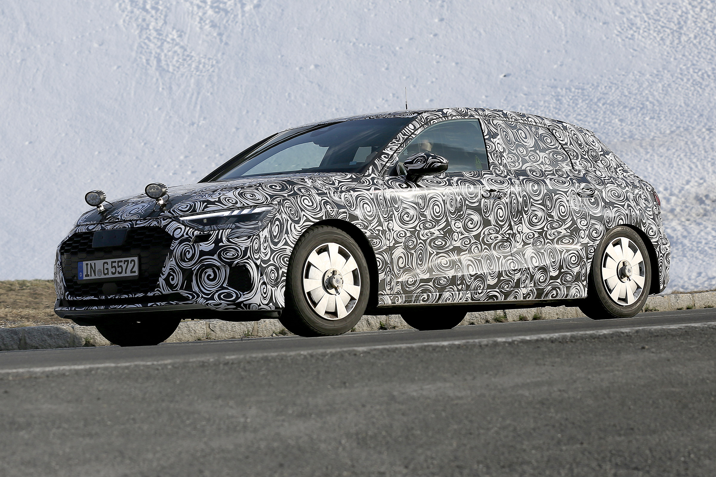Audi A3 spy 2019 - side