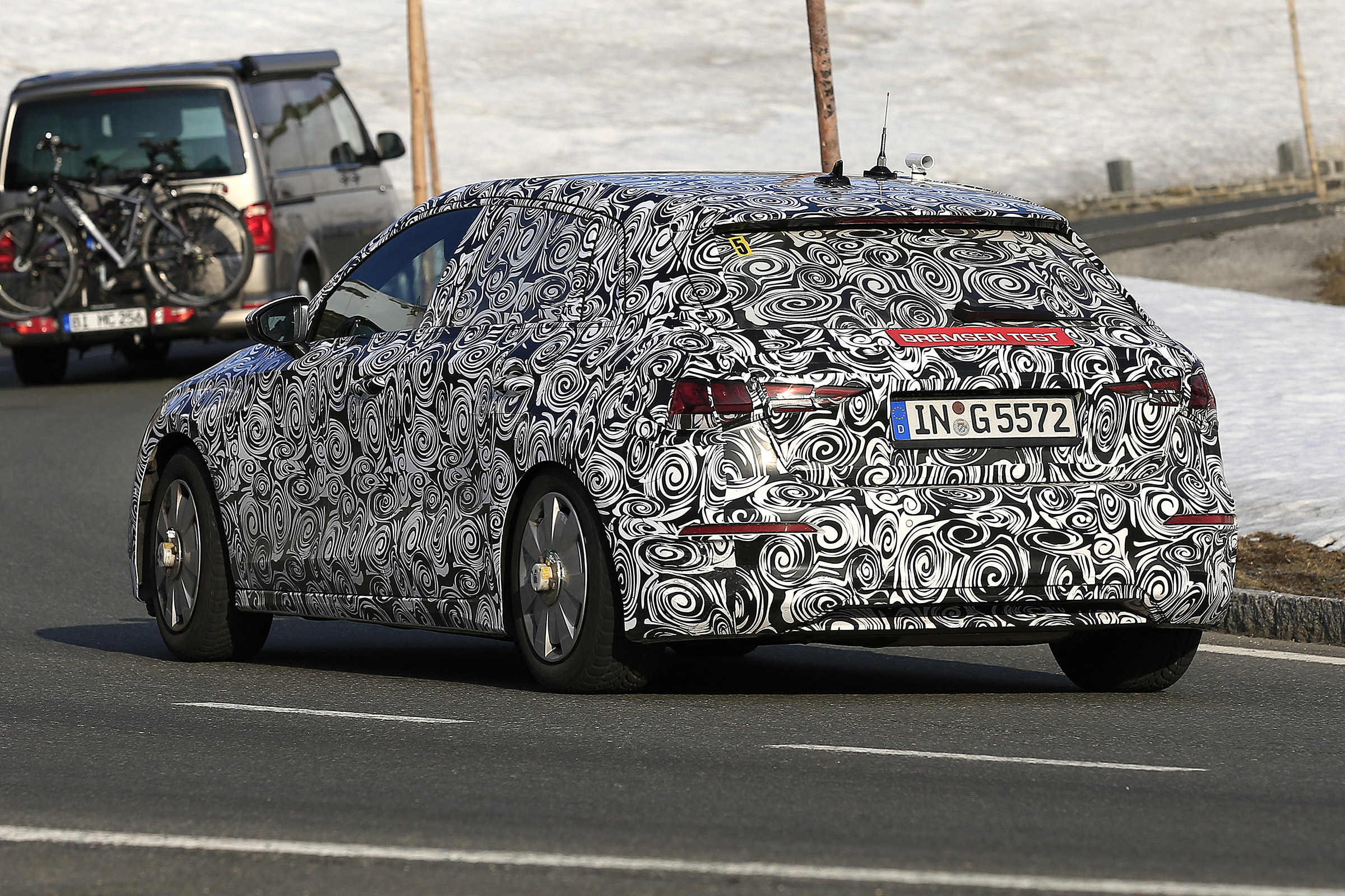 Audi A3 spy 2019 - rear