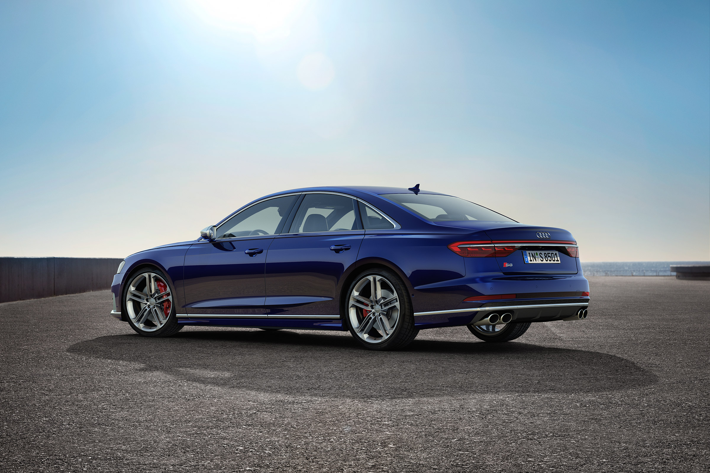 Audi S8 2019 revealed - rear quarter]