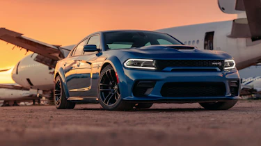 Dodge Charger SRT Hellcat Widebody front sunset
