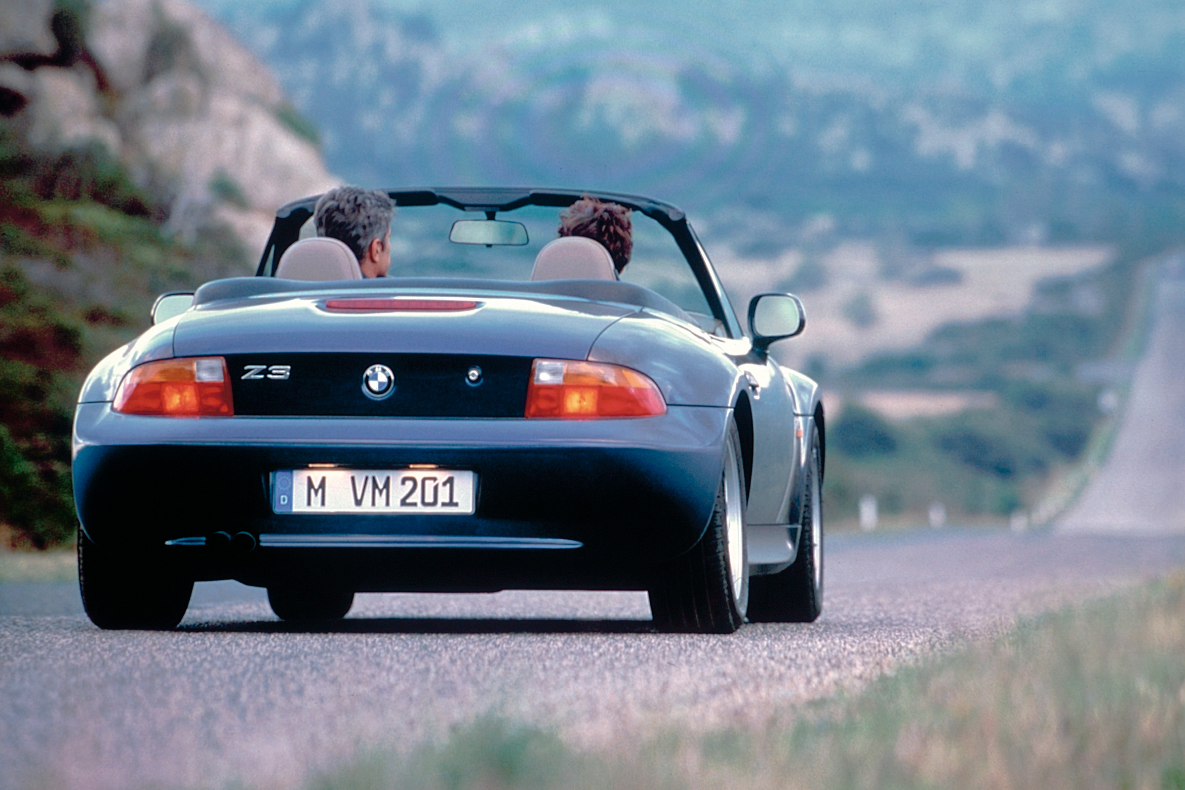 BMW Z3 blue rear
