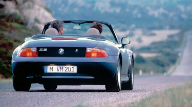 BMW Z3 blue rear